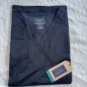 Cherokee Workwear Gray V-Neck Scrub Top